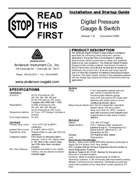 Thumbnail of document Manual - EP Series Digital Pressure Gauge/Switch